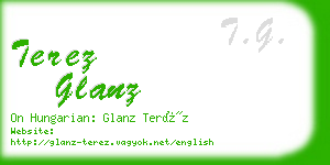 terez glanz business card